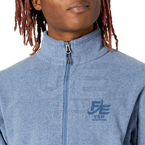 Unique Design High Quality Winter Hooded <b>Fleece</b> Zipper <b>Jacket</b> for Men Eco-Friendly & Breathable OEM Service Available - Product Image 5
