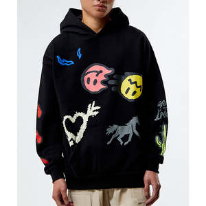 Sudaderas con Capucha de Forro Polar para Invierno, Impresión de Logotipo Personalizado, Capucha con Diseño 3D, Técnica de Teñido Liso, Sudaderas Estampadas para Hombre - Product Image 1