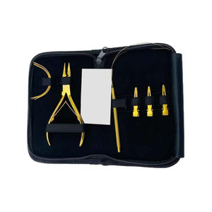 Complete Hair Extensions <b>Tool</b> Kit for Salon Professionals Human Hair Extension Application <b>Tools</b> and Accessories Set - Product Image 1