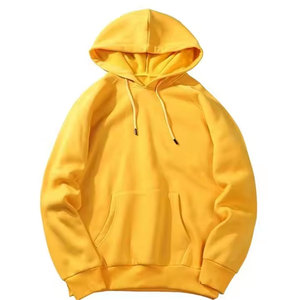 Patrón sólido 100% algodón liso Sudadera con capucha Color personalizado Sudadera básica con cuello redondo para invierno - Product Image 5