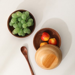 Ensemble de 4 bols en bois d'acacia avec support - 3 bols à servir emboîtables et support de présentation - Bols à salade et à collations en bois naturel - Product Image 6