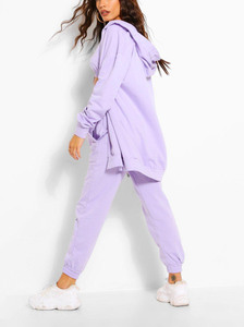 OEM 2 Piece 2022 Fashion Three Piece Thick <b>Fleece</b> Sweatsuit <b>Joggers</b> Pants 3Piece Pants Set Custom Logo <b>Women</b> Sweatsuit Set Tracksuit With Custom logo - Product Image 3