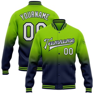Directo de la industria al por mayor Casual invierno personalizado Graffiti patrón negro-oro viejo Grunge arte 3D Full-Snap Varsity Letterman chaqueta - Product Image 5