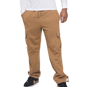 Pantalons droits pour hommes Gym Wear Fleece Loose Cargo Pants Outdoor Jogging Pantalones Hiking Running Casual Pants Pantalons pour hommes - Product Image 5