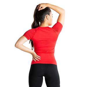 Venta de Fábrica, Ropa Deportiva Más Vendida, Camiseta Lisa Personalizada a la Moda para Mujer, Diseño Elástico y Cómodo, Camisetas Deportivas para Mujer - Product Image 3