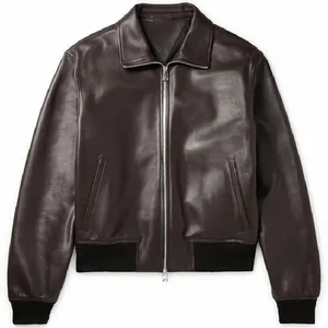 Factory Direct Latest 2024 design Wholesale Plus Size Jackets with zipper motorcycle slim men PU Men Leather jacket 2023