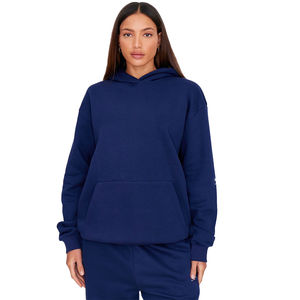 Women Casual Oversized Streetwear Winter Tracksuit Set <b>Cropped</b> Hoodie High Waist <b>Joggers</b> 100% Cotton Urban Fashion Leisure - Product Image 4