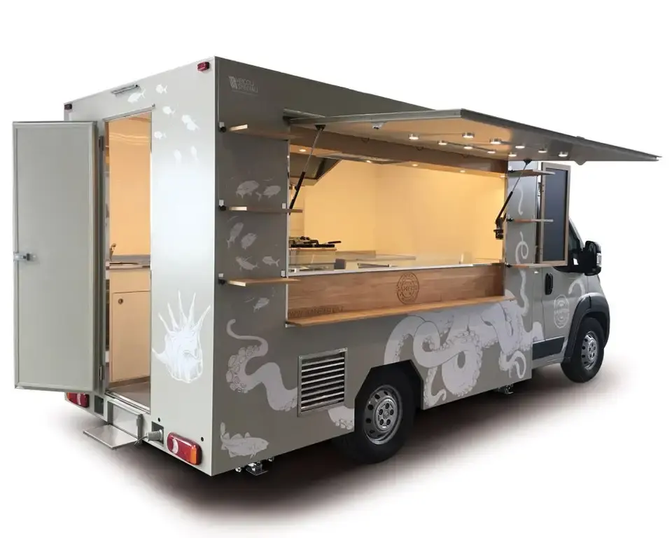 Kwaliteit Trailer Voor Fast Food, Trailer Food Truck, Street Food Cart Aanhangwagen Nieuw En Gebruikt