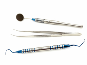 Basic Dental Examination Kit with Manual <b>Power</b> 3pcs Diagnostic Tools Set Mouth Mirror <b>Probe</b> Tweezers Dental Surgical Instruments - Product Image 2