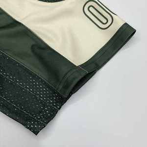 Camiseta de fútbol americano con bordado corto, camiseta de fútbol americano transpirable de retazos personalizada al por mayor - Product Image 5