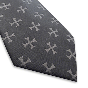 Nouveau Black Knights Templar Kt maçonnique décontracté cravate en soie écologique Super qualité sur mesure hommes Regalia cravates personnalisées - Product Image 3