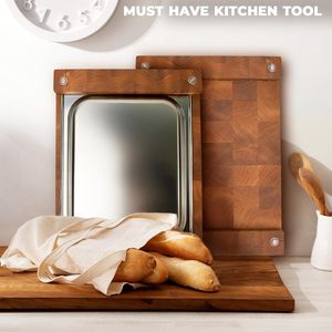 Tabla de Cortar de Madera Natural, No Porosa y Fácil de Limpiar, Apta para Carne, Frutas y Verduras, Elegante y Esencial para la Cocina - Product Image 6