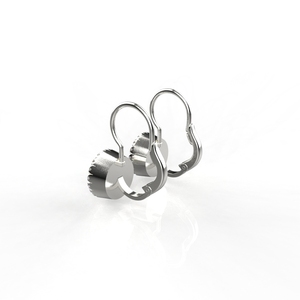 Joyería Avarta Plata esterlina 2 quilates cada pendiente de gota de Halo - Product Image 3