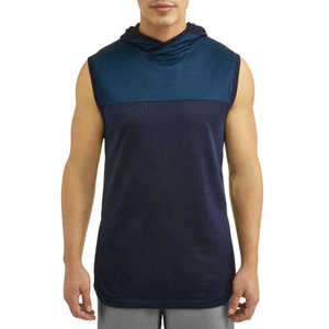 Custom Manufacturer <b>Men</b> Fitness Sleeveless Gym Hoodies with Custom Logo for Sales - Product Image 2