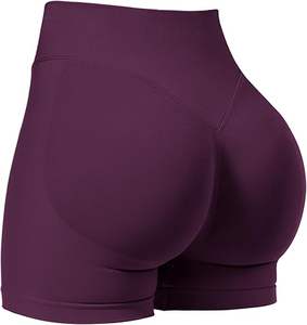Short de motard taille haute pour femme Short de gymnastique pour le contrôle du ventre sans coutures Short de yoga pour soulever les fesses Short de gymnastique et d'entraînement pour femme - Product Image 3