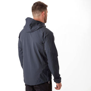 Veste de randonnée en toile softshell de haute qualité pour homme avec col montant, imperméable et respirante, services OEM disponibles - Product Image 2