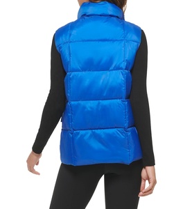 Oem personalizado al aire libre sin mangas de bolsillo de las mujeres ligeras de invierno abajo chaleco Puffer Bubble chaleco para las mujeres - Product Image 6