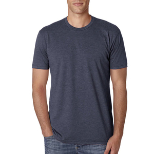 Burnt Orange Tri-blend T Shirts Next Level-Camisetas unisex-6410 Next Level Men's Premium 1X1 Sueded Baby Rib Collar T Shirt - Product Image 5