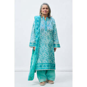 Conjunto de Traje de 3 Piezas Estampado para Mujer con Dupatta CL-52704 Modelo A - Product Image 1