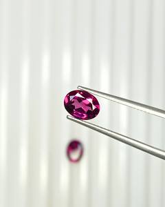 หินควอทซ์ธรรมชาติพลอยโกเมน rhodolite สีม่วงเจียระไนขนาด6x8มม. จากผู้ผลิต - Product Image 1