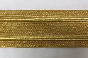 Encaje Trenzado de Hojas de Roble Dorado Metálico Francés OEM, Encaje de Mylar de Lujo al por Mayor, Encaje Trenzado de Mylar Personalizado, Encaje Trenzado de Alambre - Product Image 3