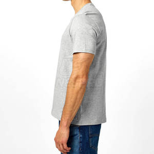 T-shirt en coton personnalisé à quantité minimale de commande bas pour hommes T-shirt vierge pour adulte T-shirt de taille pour hommes en vente en ligne - Product Image 2