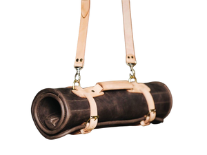 Chef <b>Knife</b> <b>Roll</b> Professional Grade <b>Knife</b> Bag Hold Accessories 100% Rustic Genuine <b>Leather</b> Chef <b>Knife</b> <b>Roll</b> LKR-0110 - Product Image 3