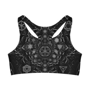 Conjunto de Yoga de Dos Piezas, Conjunto Deportivo Personalizado para Gimnasio, Sujetador Deportivo sin Costuras con Hebilla y Leggings con Bolsillo para Mujer, Spandex/Nailon, Talla Grande, Transpirable - Product Image 4