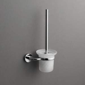 Porte-brosse de toilette en métal contemporain pour une organisation élégante de la salle de bain, offrant un design et une fonctionnalité équilibrés - Product Image 1