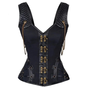 New Top Trending <b>Women's</b> Stylish Design Leather <b>Corset</b> Custom All-Color Fitness Wear Breathable <b>Corset</b> With OEM Service - Product Image 3