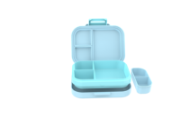 Auslaufsichere Plastik-Bento-Lunchbox für Schulkinder mit Mehreren Fächern, Behälter für Warme Speisen, Mikrowellengeeignet für Kinder