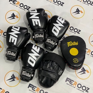 อุปกรณ์ฝึกซ้อมหนังคุณภาพพรีเมียม รูปทรงโค้ง สำหรับนวมชกมวยสีดำ ฝึกซ้อมคิกบ็อกซิ่ง  พร้อมโลโก้สั่งทำพิเศษ - Product Image 6