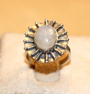 Anillo de Cuarzo Rosa de Moda para Mujer, Chapado en Rodio, con Incrustaciones de Plata de Ley, Joyería Elegante para Aniversario, Regalo - Product Image 1