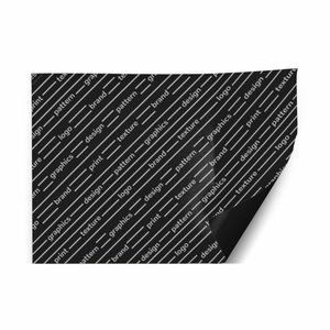 Set de table personnalisé en papier de paille noir 30x40 cm 85gr - Product Image 1