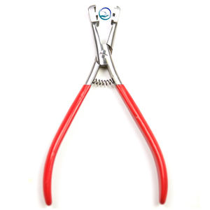 Pince à extensions de cheveux en acier inoxydable avec poignée orange, 6 mm, outil à micro-perles pour la formation de capsules, outils professionnels de salon - Product Image 6