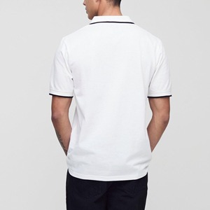 2025 Men's polo shirt 100% cotton short sleeve custom printed logo loose fit polo t-shirt <b>for</b> men - Product Image 5