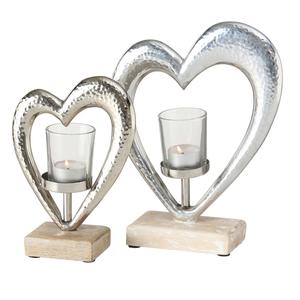 Support de bougie en bois de luxe avec base en métal à bas prix, fournisseur en gros de supports de bougie design - Product Image 1