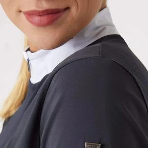 Camisa de Equitación de Manga Corta con Logotipo Personalizado para Mujer, Ropa de Montar Transpirable de Alto Rendimiento, Deportes Ecuestres, Competiciones Occidentales, Lujo - Product Image 5