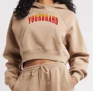 Sudadera corta con capucha para mujer de uso diario Jersey de algodón suave proveedor directo de fábrica personalizado OEM - Product Image 1