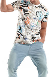 Camiseta de manga corta con estampado personalizado para hombre Camisetas de calle personalizadas Deportes Algodón Manga corta Impresión de diseñador de lujo - Product Image 5