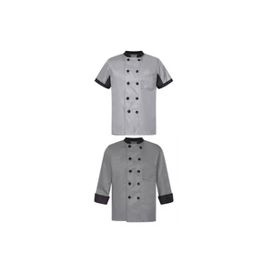 Nueva moda de manga larga con estampado personalizado de Material de algodón Chaquetas de hotel Abrigo de chef de cocina a precio mayorista - Product Image 6