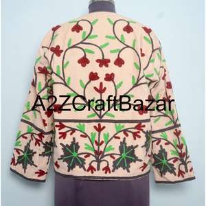 Veste courte d'hiver pour femmes, style chic, brodée, en cotrise, vente en gros, mode traditionnelle, vêtements d'extérieur pour femmes - Product Image 5