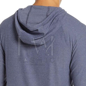 เสื้อฮู้ดโอเวอร์ไซส์เปิดไหล่สำหรับผู้ชายเสื้อผ้าฝ้าย100% สีแบบเรียบง่ายเสื้อผ้าแนวสตรีทสำหรับฤดูหนาว - Product Image 5