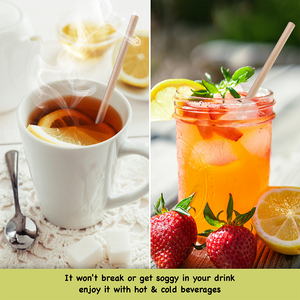 Pajitas Desechables de Caña de Azúcar Ohalo MM03 Taiwanesas de 8 mm * 200 mm, Sueltas y sin Envoltorio para Fiestas - Product Image 5