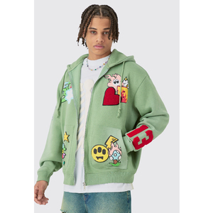 Custom Print Logo Winter Eco-Friendly Breathable 420gsm Polyester/Cotton <b>Thick</b> <b>Fleece</b> Heavy Weight Casual Regular Fit Oversized - Product Image 1