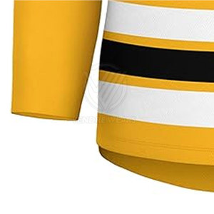 Maillot de hockey sur glace pour homme adulte, dernier design, couleur unie, 100% polyester, séchage rapide, respirant, couleurs personnalisées, logo, service OEM - Product Image 6