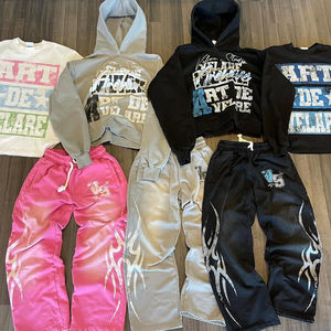 100% ชุดวอร์มแฟชั่นแบบสวมหัวมีฮู้ดสีล้วนพิมพ์ลายเต็มตัวแบบพอดีตัว - Product Image 2