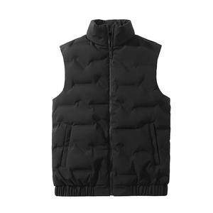OEM personnalisé hommes décontracté matelassé polaire à capuche gilet chaud doudoune pour hiver Streetwear avec des conceptions personnalisées - Product Image 4