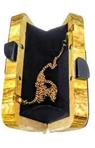 Pochette personnalisable en résine avec des couleurs uniques Pochette en résine transparente brillante pour mariage Boîte élégante en résine de créateur - Product Image 2