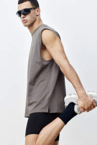 Collants courts de course noirs à la mode, élégants et à la mode avec imprimé réfléchissant et propre logo pour hommes Collants de confort personnalisés - Product Image 6